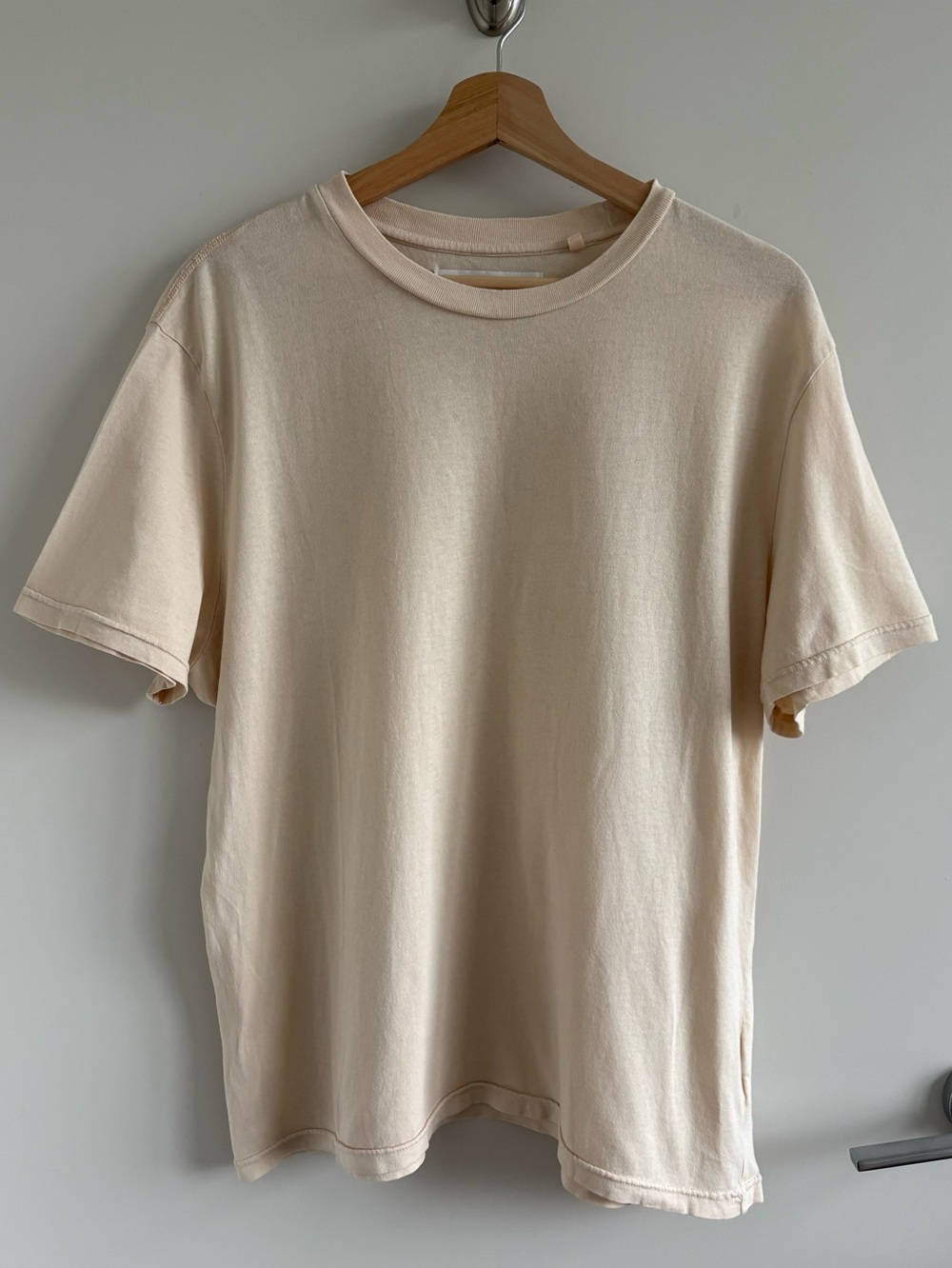 Our Legacy Acid Beige Army Jersey Men’s T-shirt Size 46